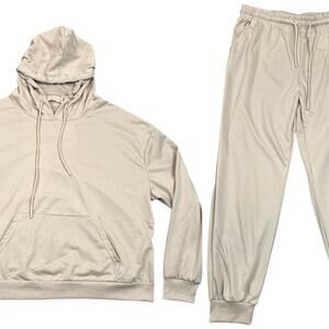 NWT Red Marine Khaki Hoodie Jogger Set Matching Tracksuit Loungewear - 2XL